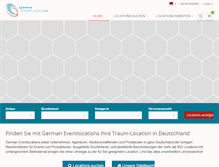 Tablet Screenshot of german-eventlocations.de